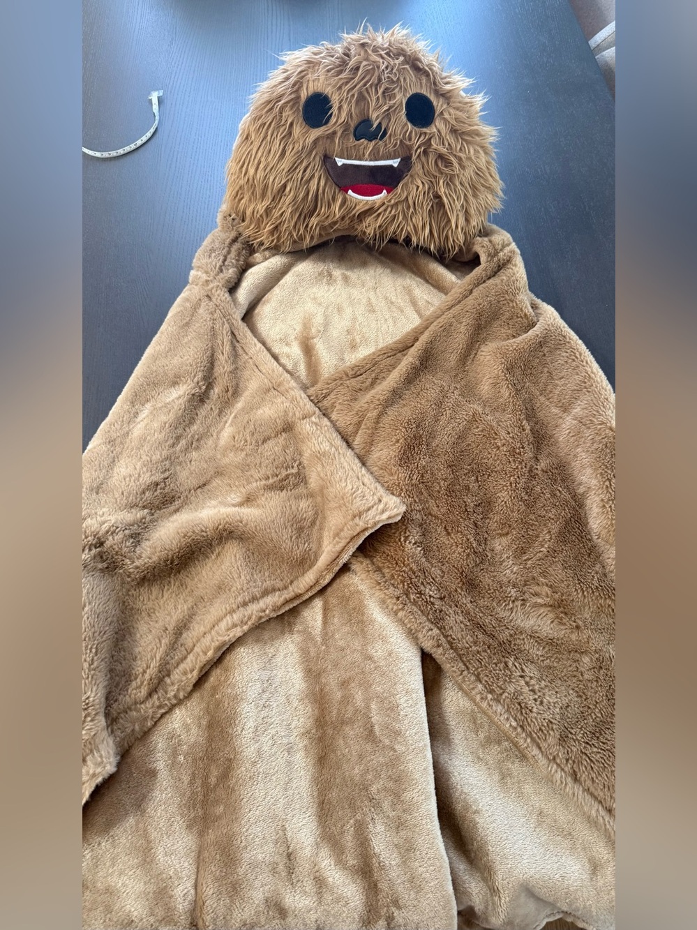 Star Wars Chewbacca Wookie Hooded Blanket 30"x 50" Galaxy Edge Trading Post